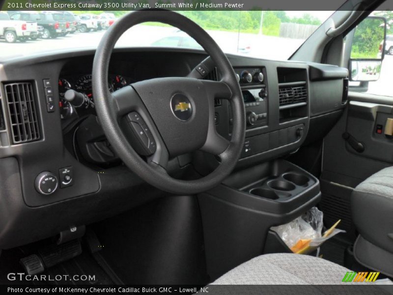 Summit White / Medium Pewter 2011 Chevrolet Express Cutaway 3500 Utility Van