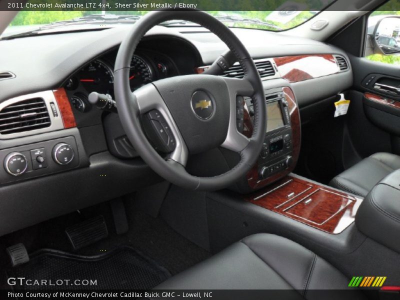 Sheer Silver Metallic / Ebony 2011 Chevrolet Avalanche LTZ 4x4