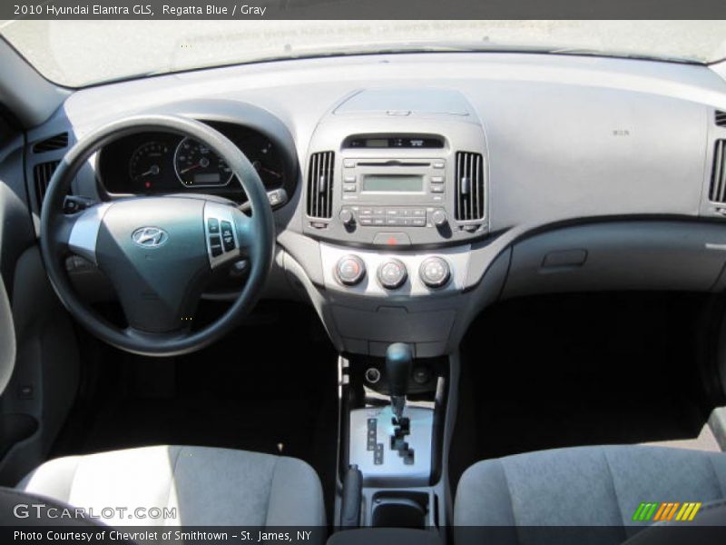 Regatta Blue / Gray 2010 Hyundai Elantra GLS