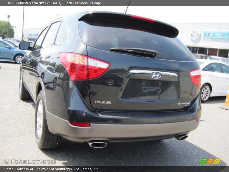 Black Diamond / Beige 2007 Hyundai Veracruz GLS AWD