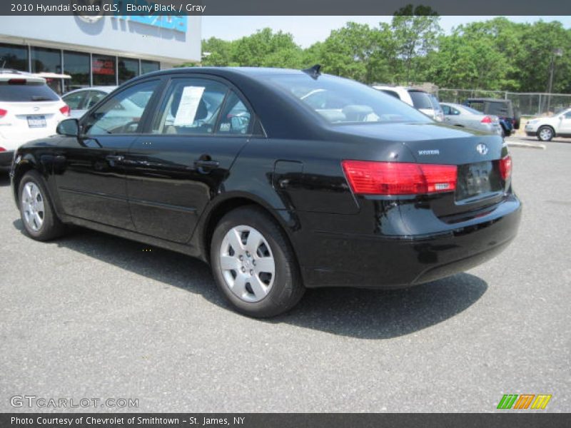 Ebony Black / Gray 2010 Hyundai Sonata GLS