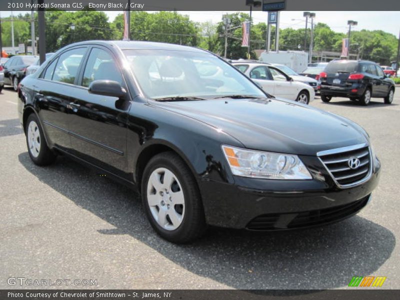 Ebony Black / Gray 2010 Hyundai Sonata GLS