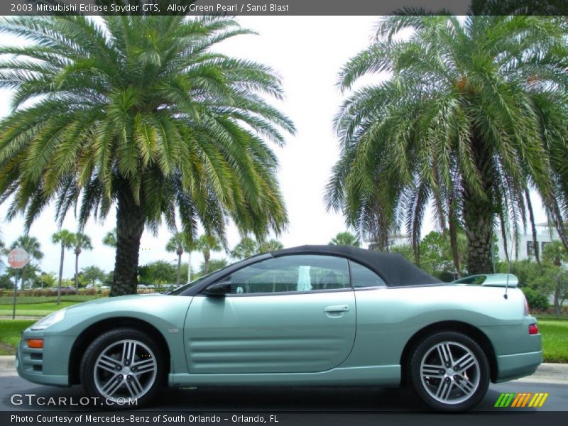  2003 Eclipse Spyder GTS Alloy Green Pearl