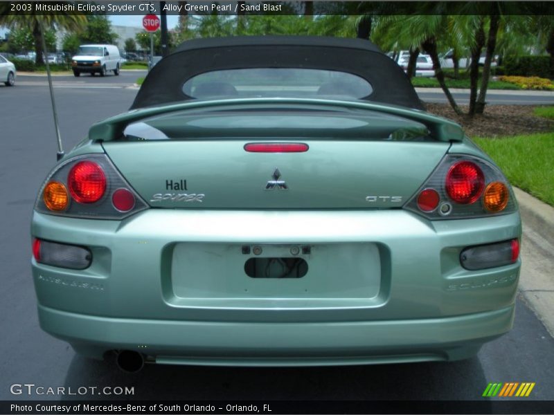 Alloy Green Pearl / Sand Blast 2003 Mitsubishi Eclipse Spyder GTS