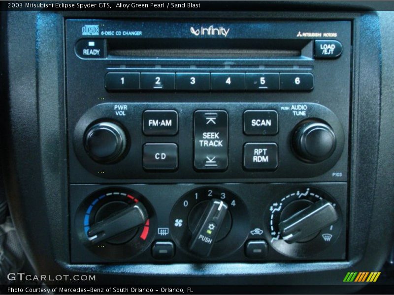Controls of 2003 Eclipse Spyder GTS