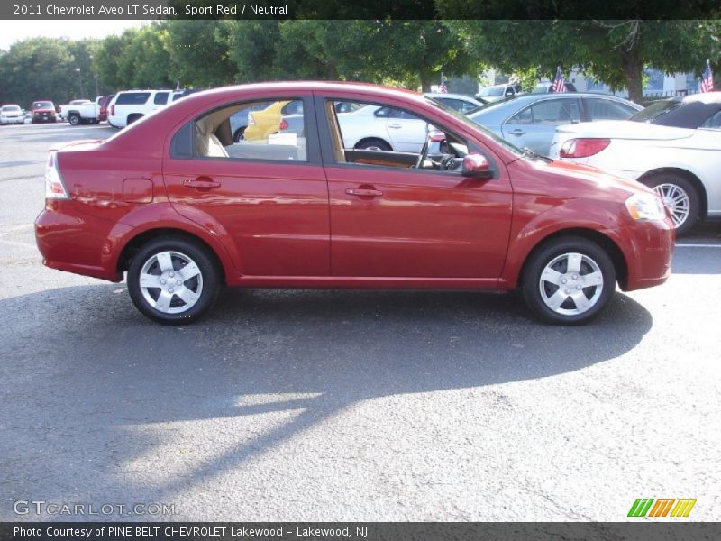 Sport Red / Neutral 2011 Chevrolet Aveo LT Sedan