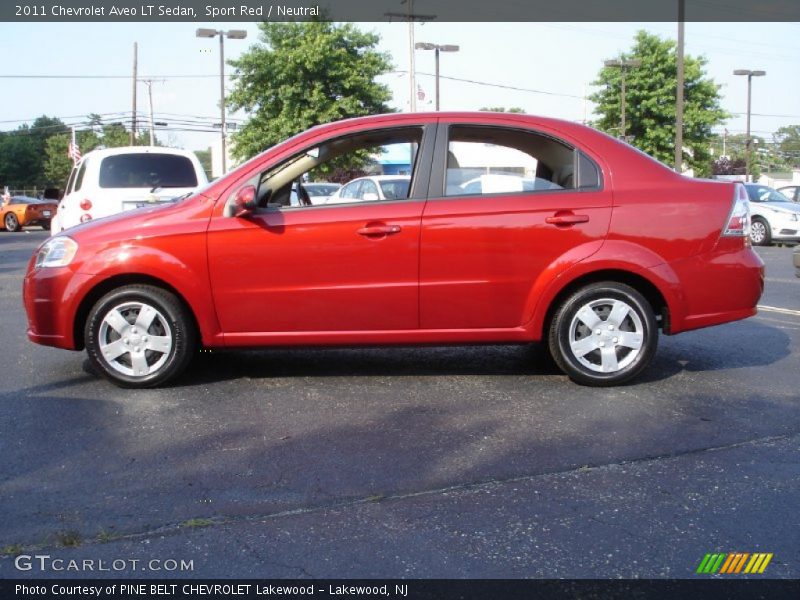 Sport Red / Neutral 2011 Chevrolet Aveo LT Sedan