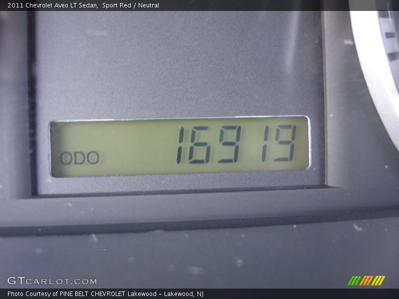Sport Red / Neutral 2011 Chevrolet Aveo LT Sedan