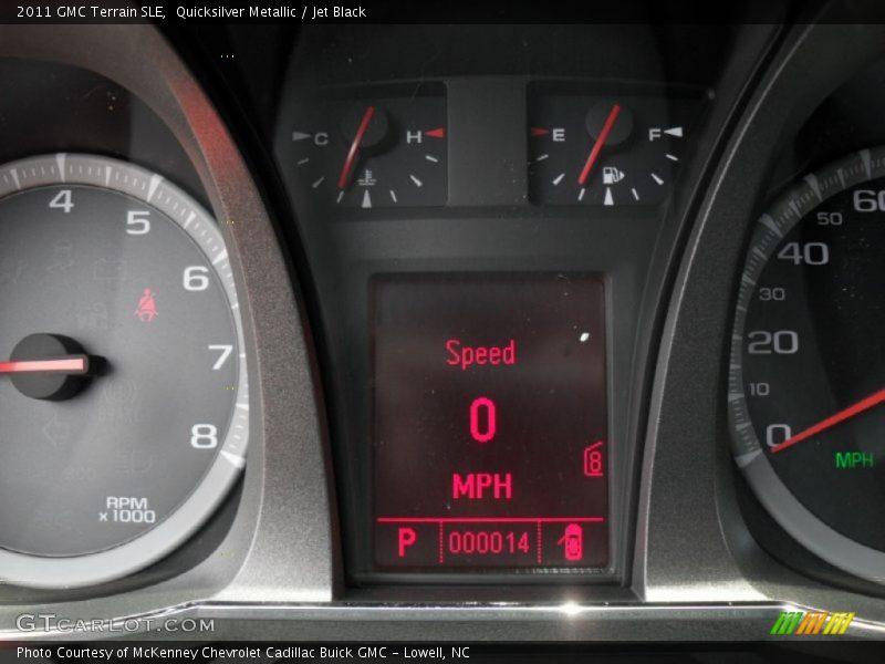 Quicksilver Metallic / Jet Black 2011 GMC Terrain SLE