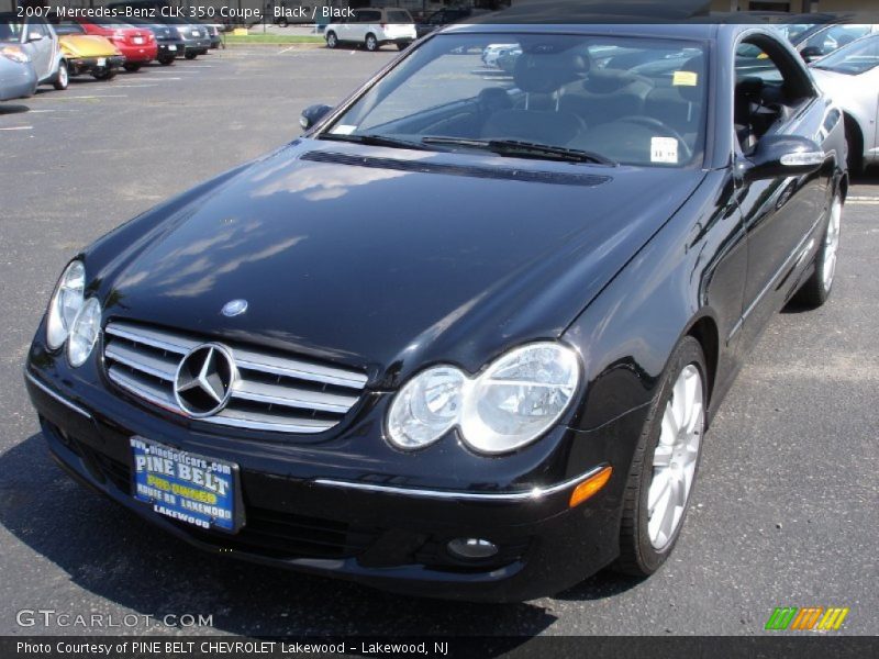Black / Black 2007 Mercedes-Benz CLK 350 Coupe