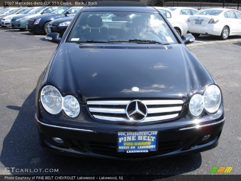 Black / Black 2007 Mercedes-Benz CLK 350 Coupe