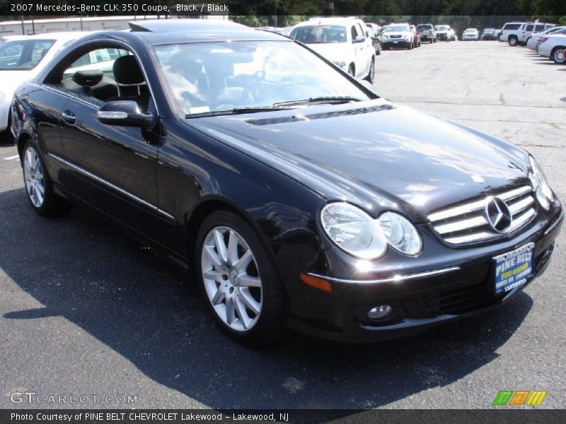 Black / Black 2007 Mercedes-Benz CLK 350 Coupe