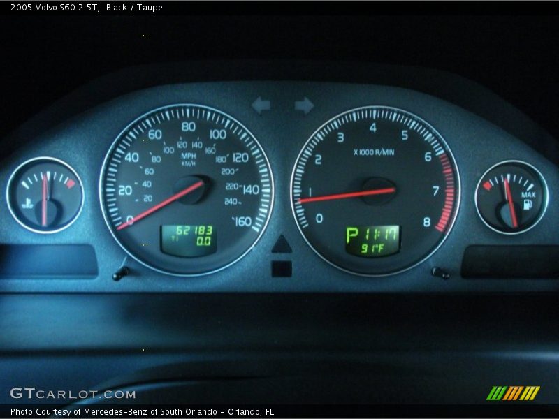  2005 S60 2.5T 2.5T Gauges