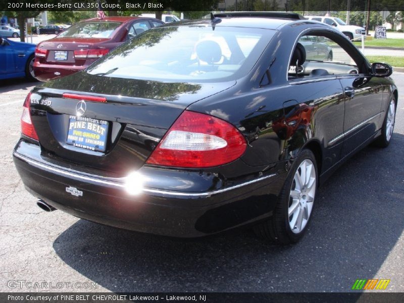 Black / Black 2007 Mercedes-Benz CLK 350 Coupe