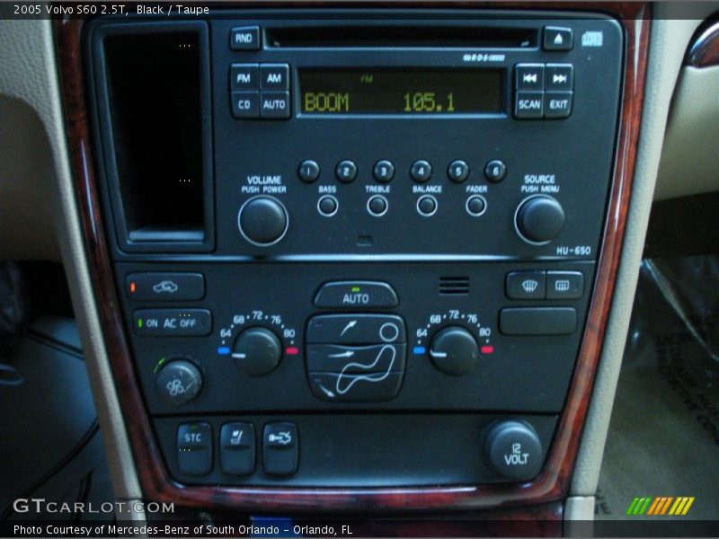Controls of 2005 S60 2.5T