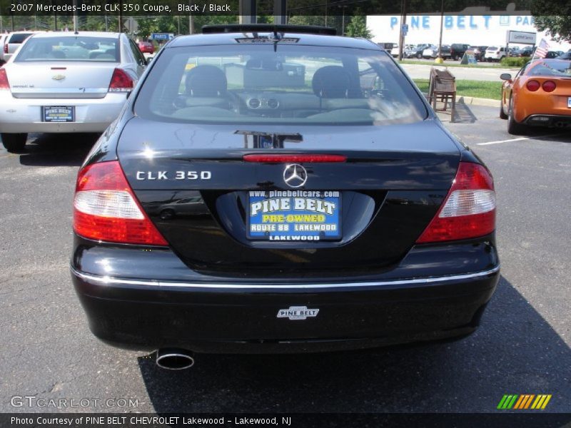 Black / Black 2007 Mercedes-Benz CLK 350 Coupe