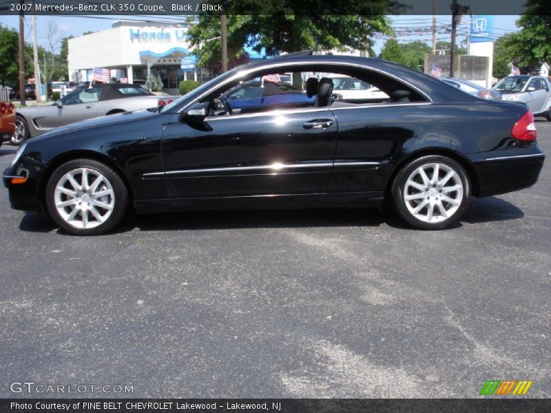 Black / Black 2007 Mercedes-Benz CLK 350 Coupe