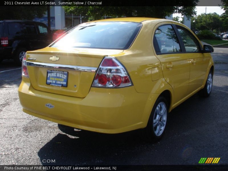 Summer Yellow / Charcoal 2011 Chevrolet Aveo LT Sedan
