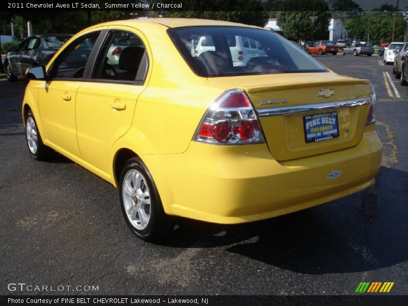 Summer Yellow / Charcoal 2011 Chevrolet Aveo LT Sedan