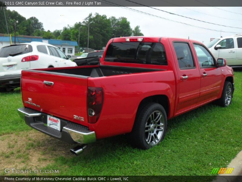 Fire Red / Light Tan 2011 GMC Canyon SLE Crew Cab