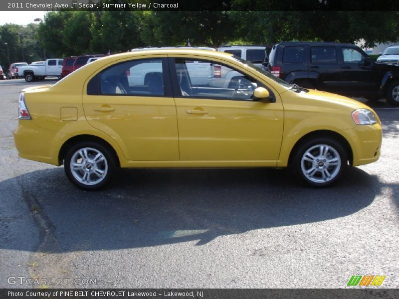 Summer Yellow / Charcoal 2011 Chevrolet Aveo LT Sedan