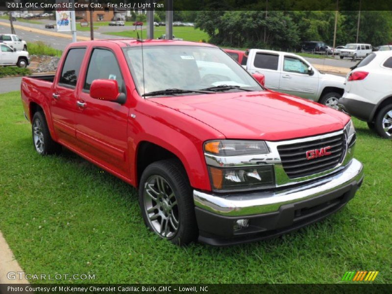 Fire Red / Light Tan 2011 GMC Canyon SLE Crew Cab