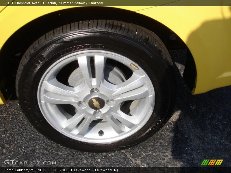 Summer Yellow / Charcoal 2011 Chevrolet Aveo LT Sedan