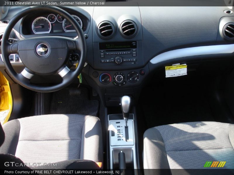 Summer Yellow / Charcoal 2011 Chevrolet Aveo LT Sedan