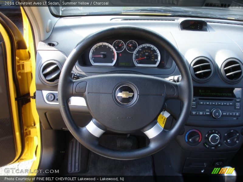 Summer Yellow / Charcoal 2011 Chevrolet Aveo LT Sedan