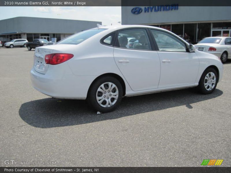 Nordic White / Beige 2010 Hyundai Elantra GLS