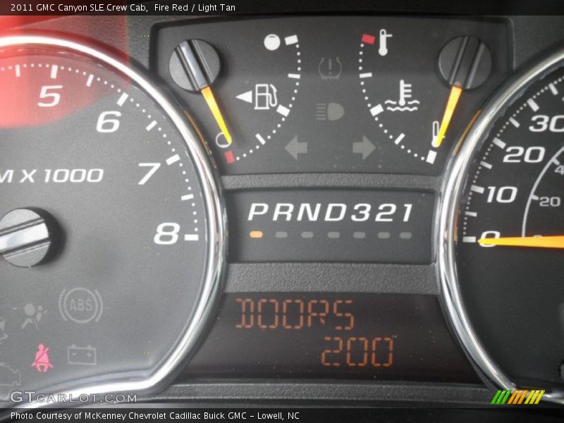Fire Red / Light Tan 2011 GMC Canyon SLE Crew Cab