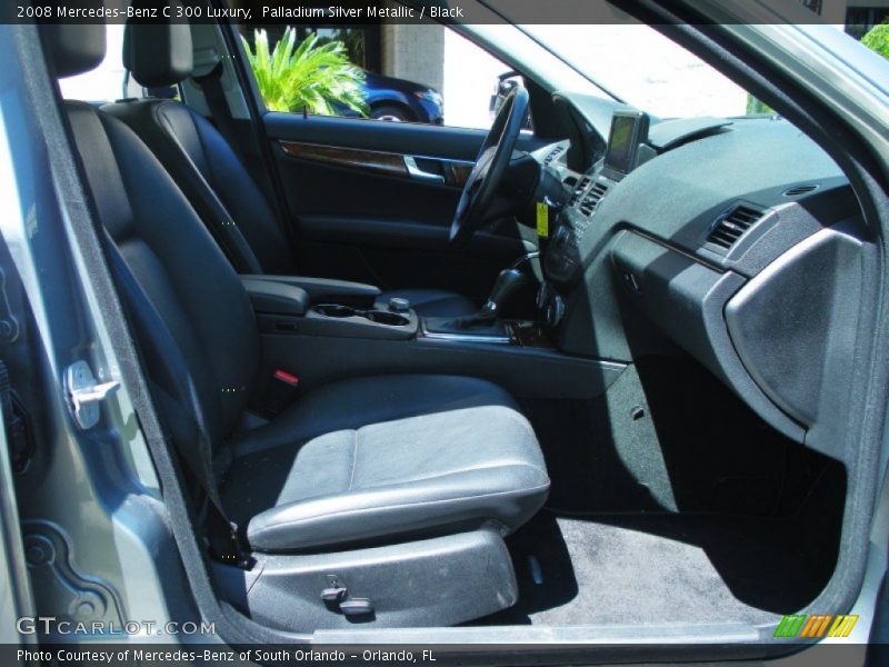 Palladium Silver Metallic / Black 2008 Mercedes-Benz C 300 Luxury