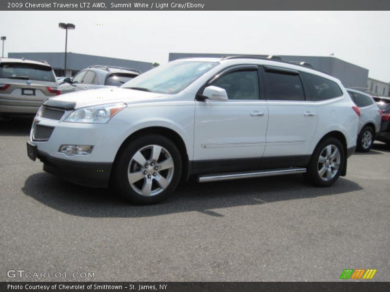 Summit White / Light Gray/Ebony 2009 Chevrolet Traverse LTZ AWD