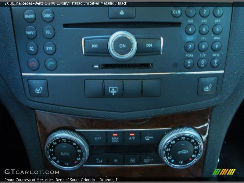 Palladium Silver Metallic / Black 2008 Mercedes-Benz C 300 Luxury