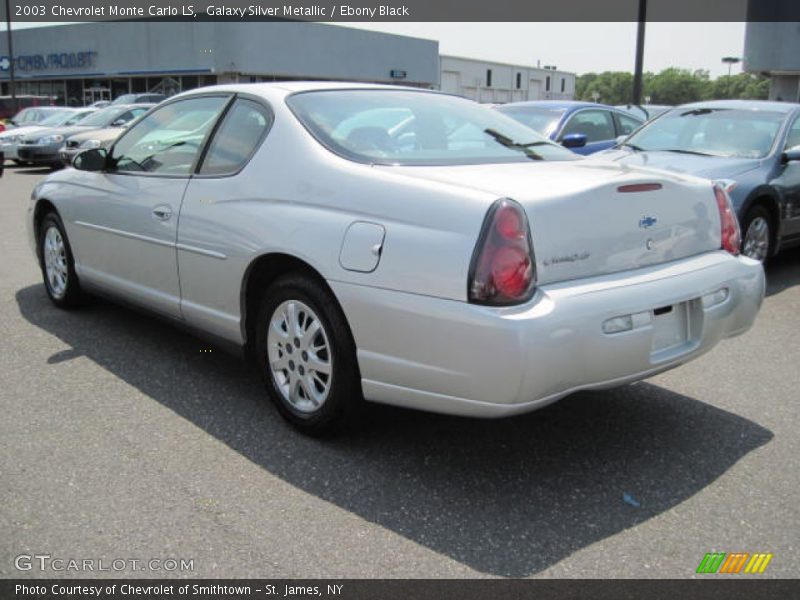 Galaxy Silver Metallic / Ebony Black 2003 Chevrolet Monte Carlo LS
