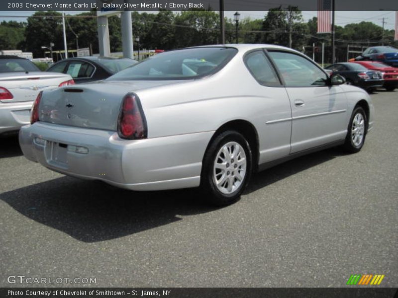 Galaxy Silver Metallic / Ebony Black 2003 Chevrolet Monte Carlo LS