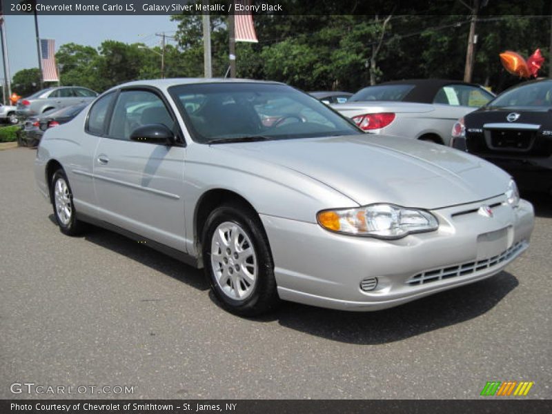 Galaxy Silver Metallic / Ebony Black 2003 Chevrolet Monte Carlo LS