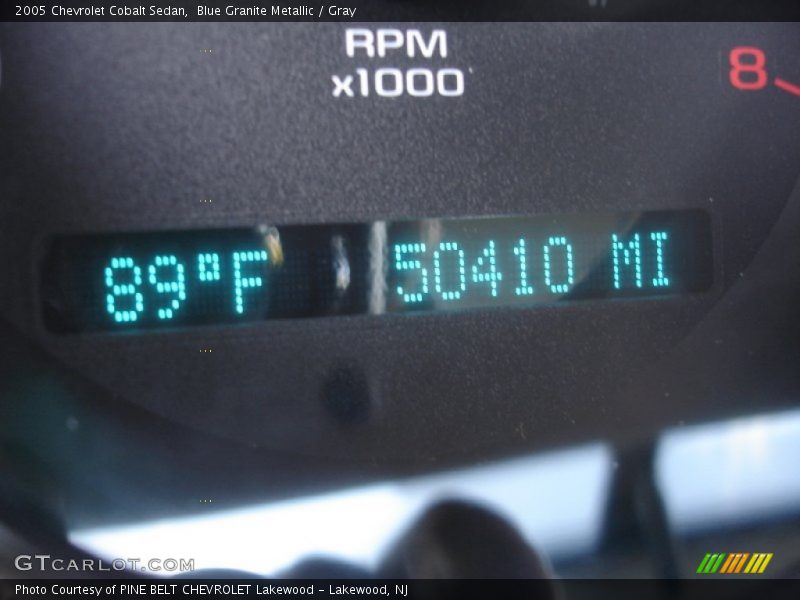 Blue Granite Metallic / Gray 2005 Chevrolet Cobalt Sedan
