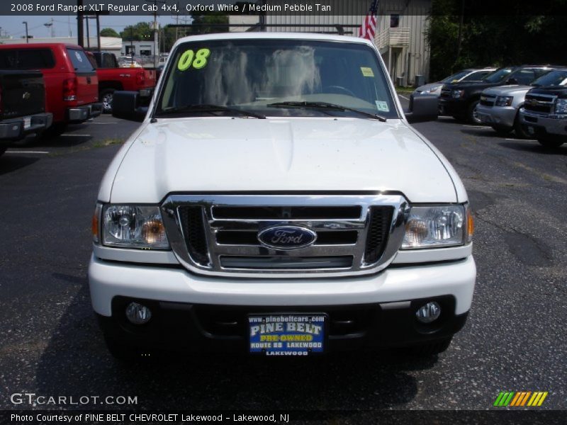 Oxford White / Medium Pebble Tan 2008 Ford Ranger XLT Regular Cab 4x4