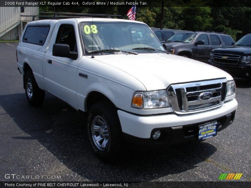 Oxford White / Medium Pebble Tan 2008 Ford Ranger XLT Regular Cab 4x4