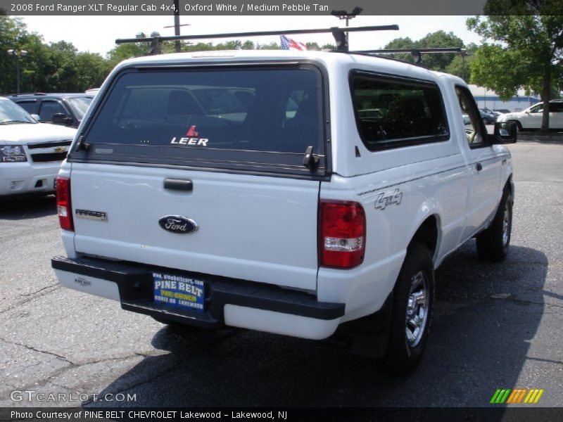 Oxford White / Medium Pebble Tan 2008 Ford Ranger XLT Regular Cab 4x4