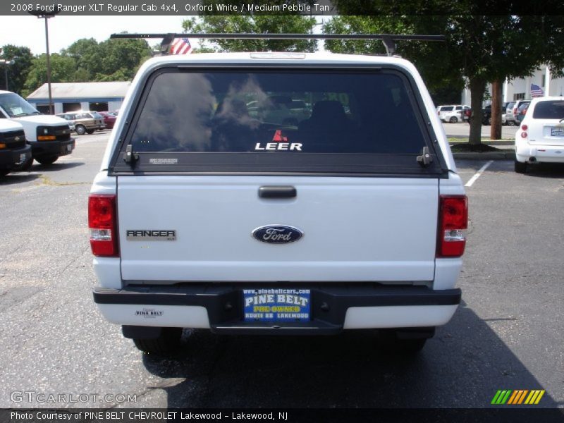 Oxford White / Medium Pebble Tan 2008 Ford Ranger XLT Regular Cab 4x4