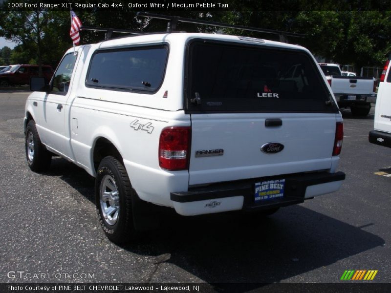 Oxford White / Medium Pebble Tan 2008 Ford Ranger XLT Regular Cab 4x4