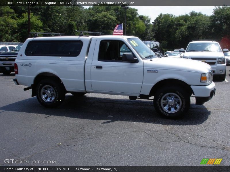 Oxford White / Medium Pebble Tan 2008 Ford Ranger XLT Regular Cab 4x4