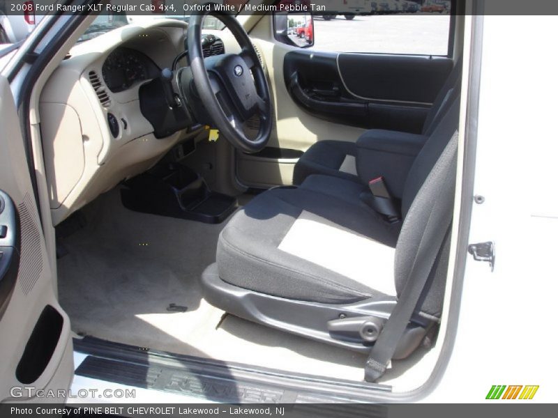 Oxford White / Medium Pebble Tan 2008 Ford Ranger XLT Regular Cab 4x4