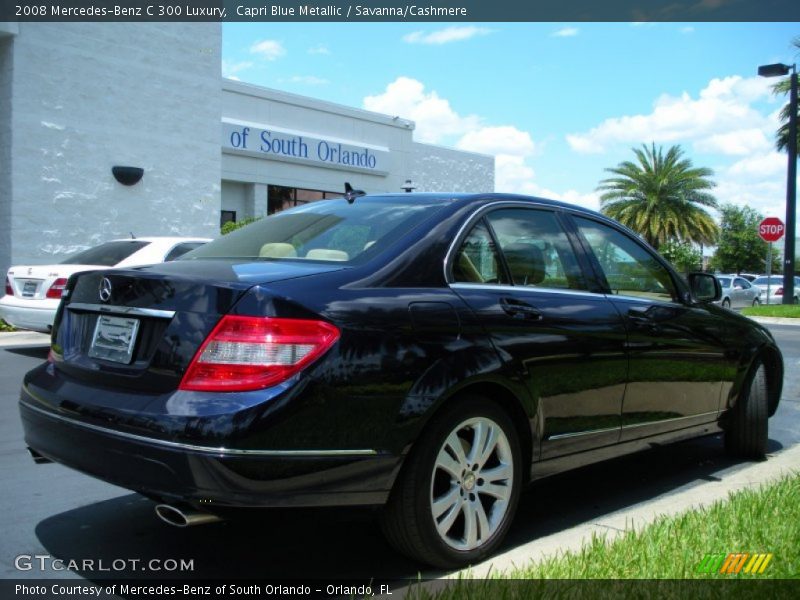 Capri Blue Metallic / Savanna/Cashmere 2008 Mercedes-Benz C 300 Luxury