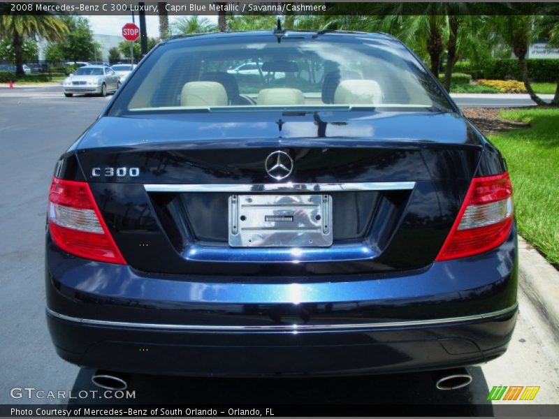 Capri Blue Metallic / Savanna/Cashmere 2008 Mercedes-Benz C 300 Luxury