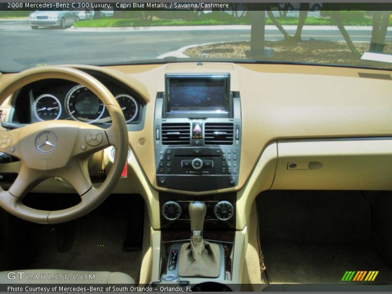 Capri Blue Metallic / Savanna/Cashmere 2008 Mercedes-Benz C 300 Luxury