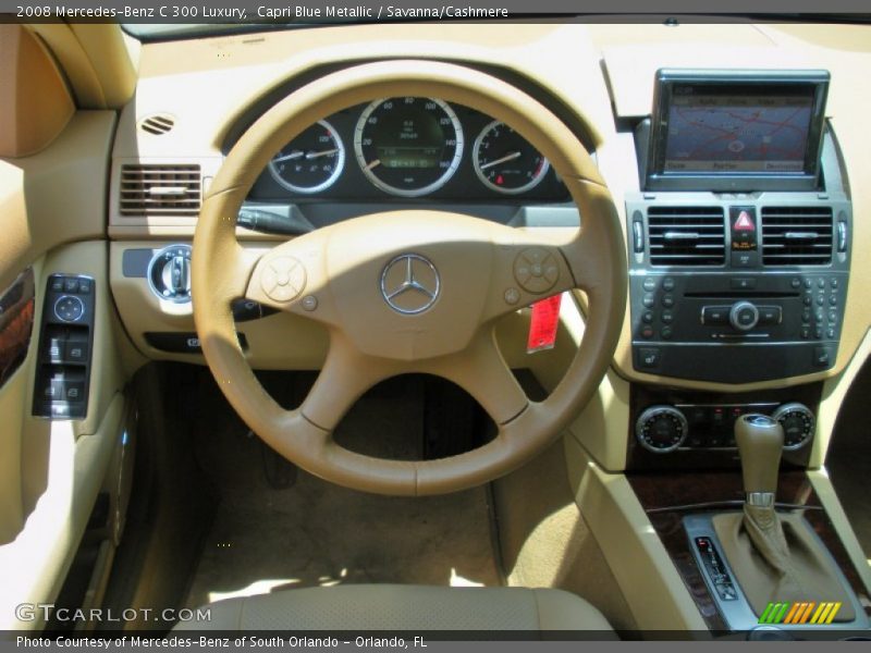 Capri Blue Metallic / Savanna/Cashmere 2008 Mercedes-Benz C 300 Luxury