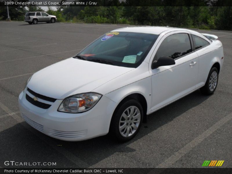 Summit White / Gray 2009 Chevrolet Cobalt LS Coupe